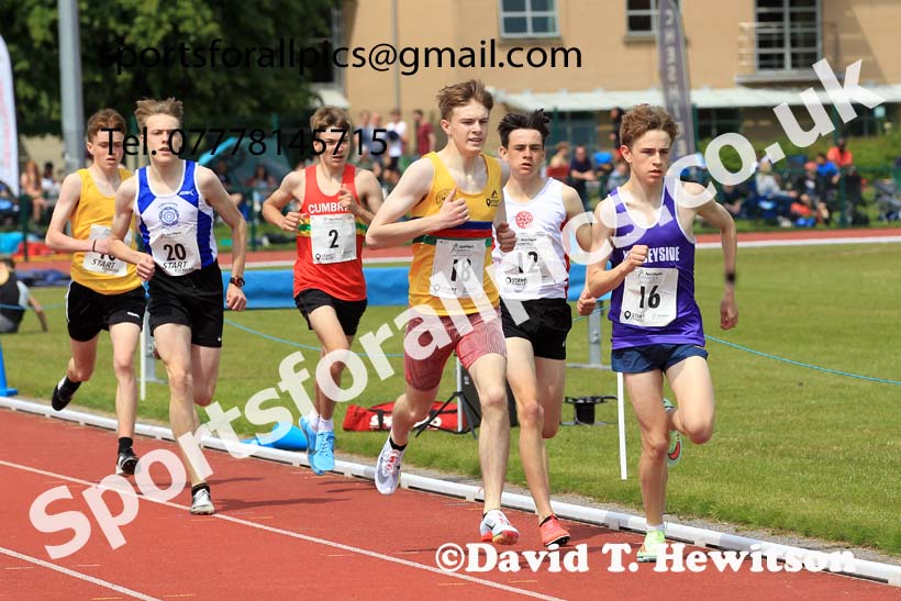 Mens Under-17s 800 metres, 2022 Northern Inter Counties U17s and U15s Track and Field, York, Thursday, June 2nd. Photo: David T. Hewitson/Sports for All Pics